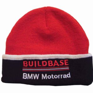 BEANIE HAT BSB Buildbase BMW Motorrad British Superbikes Team Bike Ski Hat from the Sports Car Racing Caps store collection.