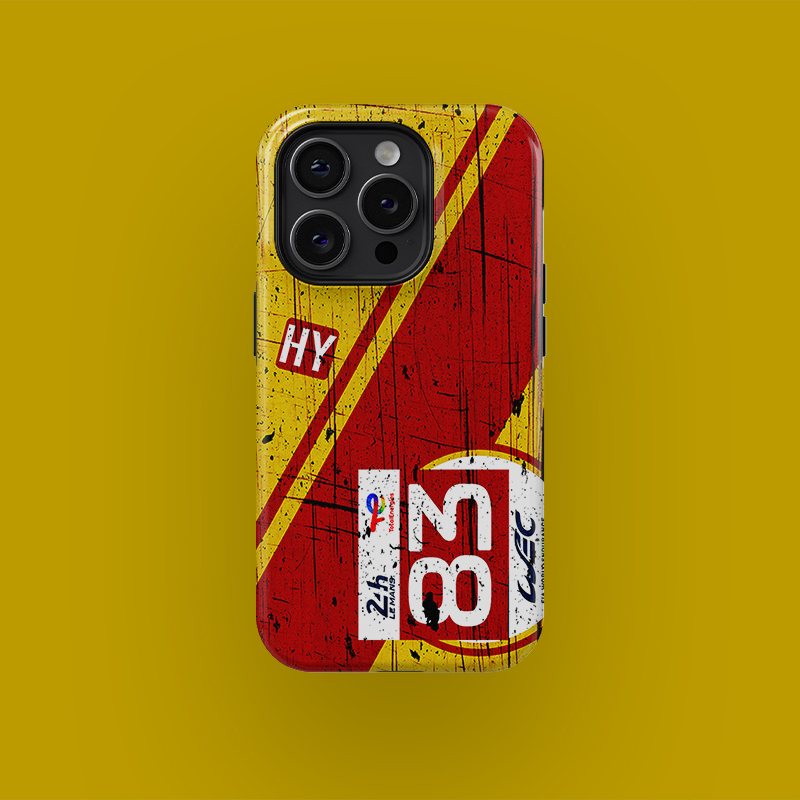 Ferrari 499P Le Mans 2024 Hypercar #83 Livery Phone Case by DIZZY from the Sports Car Racing Phone Cases store collection.