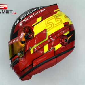 Carlos Sainz 2024 F1 Helmet Ferrari F1 Sports Car Racing Race Gloves by GPHelmet