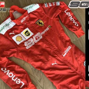 Charles Leclerc 2019 Scuderia Ferrari 90 Years replica Racing Suit Ferrari F1 from the Sports Car Racing Race Suits store collection.