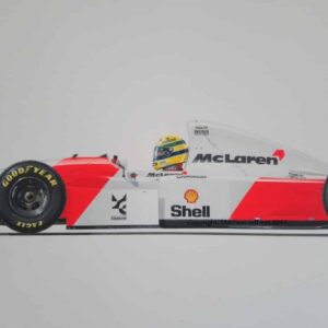 Senna McLaren MP4-8 signed by chief designer Neil Oatley, chief aerodynamicist Henri Durand and chassis engineer Matthew Jeffreys from the Sports Car Racing Signed store collection.