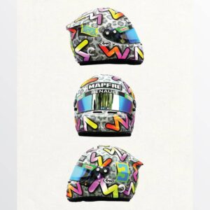 Daniel Ricciardo Set 2020 Helmet Formula 1 F1, Grand Prix Poster Racing Print from the Sports Car Racing Collectibles store collection.