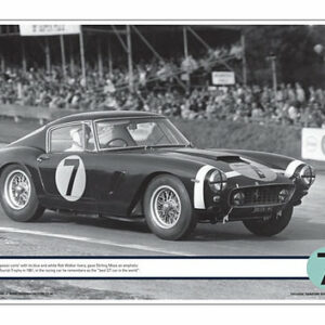 Ferrari 250GT SWB, signed Stirling Moss 'Goodwood race' print Sports Car Racing Photography by The Signature Store