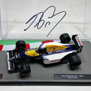 Alain Prost signed, Williams FW15C, 1/43 cased model Sports Car Racing Model Cars by The Signature Store