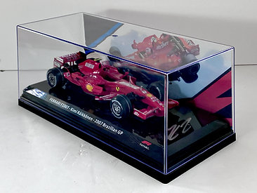 Kimi Räikkönen signed Ferrari F2007 cased 1/24 from the Sports Car Racing Signed store collection.