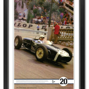 Moss at Monaco, signed Stirling Moss colour print Sports Car Racing Photography by The Signature Store