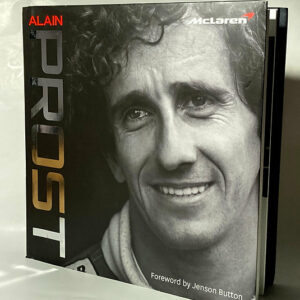 Alain Prost signed Biography by Maurice Hamilton Sports Car Racing Books by The Signature Store