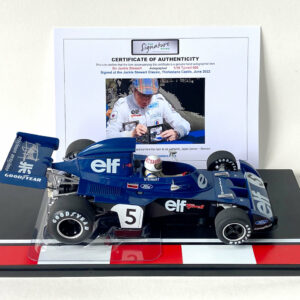 Jackie Stewart signed 1/18 Tyrrell 006, Formula 1 Grand Prix, Monaco 1973 winner Sports Car Racing Signed by The Signature Store