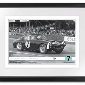 Ferrari 250GT SWB, signed Stirling Moss 'Goodwood race' print Sports Car Racing Photography by The Signature Store