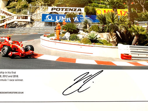 'Casino' limited edition lithograph, signed Kimi Räikkönen from the Sports Car Racing Art store collection.