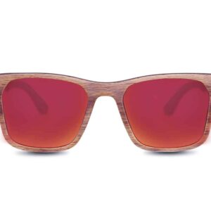 Delta Dusk Red - Luxury Racing Sunglasses - Wooden F1 Sunglasses Luxury Sports Car Racing Sunglasses by Jabrock Eyewear