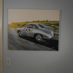 Porsche Sunset Sports Car Racing Canvas by Eric Anderson Art