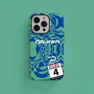 Falken Motorsports Porsche 911 GT3 R Nürburgring test Livery Phone case Sports Car Racing Phone Cases by DIZZY CASE