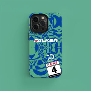 Falken Motorsports Porsche 911 GT3 R Nürburgring test Livery Phone case Sports Car Racing Phone Cases by DIZZY CASE