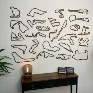 Formula One - The Complete Circuit Collection Wall Display from the Sports Car Racing Art store collection.