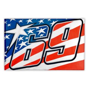 Flag Nicky Hayden 69 Sports Car Racing Flags by masterlap