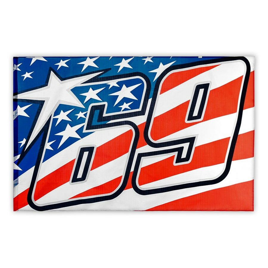 Flag Nicky Hayden 69 from the Sports Car Racing Flags store collection.