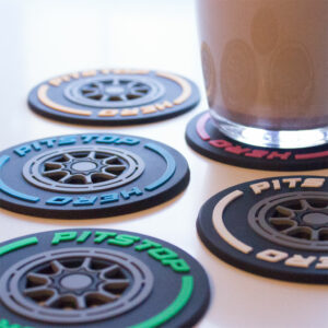 F1 Formula One Gifts For Him or Her Formula One Drinks Coasters Set of 5 from the More Series store collection.