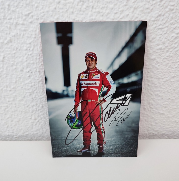 Ferrari - Felipe Massa - 2013 - Fancard (Signed) from the Sports Car Racing Birthday Cards store collection.