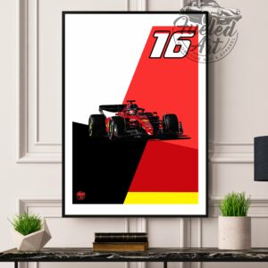 Charles Leclerc 2022 Ferrari F1 print - Various Sizes. Formula One gifts, Formula 1 poster, Motorsport wall art, Artwork gift by Fueled.art