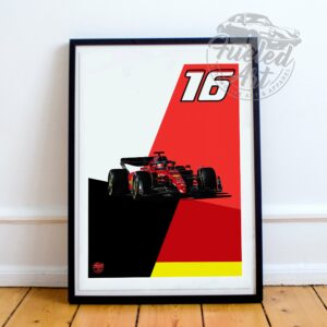 Charles Leclerc 2022 Ferrari F1 print - Various Sizes. Formula One gifts, Formula 1 poster, Motorsport wall art, Artwork gift by Fueled.art