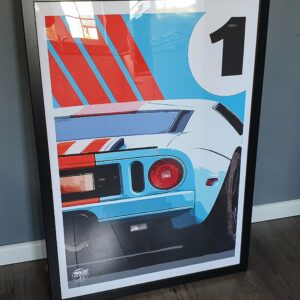 Ford GT print - Various Sizes. Ford GT40 wall art, Ford GT poster, Classic car artwork, Ford GT40 gift, Supercar gifts decor Sports Car Racing Fine Art Originals by Fueled.art