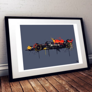 Max Verstappen 2023 Red Bull RB19 F1 print - Various Sizes. Formula 1 Wall Art, Formula 1 poster, F1 artwork, Motorsport gift from the Max Verstappen store collection.