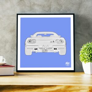 Ferrari 288 GTO Print - Various Sizes. Supercar Wall Art, Classic Car poster, Ferrari 288 GTO gift, Ferrari 288 GTO artwork gifts by Fueled.art