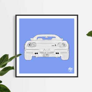 Ferrari 288 GTO Print - Various Sizes. Supercar Wall Art, Classic Car poster, Ferrari 288 GTO gift, Ferrari 288 GTO artwork gifts by Fueled.art