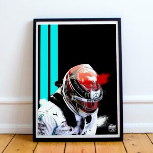 Lewis Hamilton Print - Various Sizes. Formula 1 Wall Art, F1 print, Formula One poster, Lewis Hamilton artwork, Motorsport gift Lewis Hamilton by Fueled.art