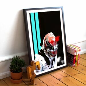 Lewis Hamilton Print - Various Sizes. Formula 1 Wall Art, F1 print, Formula One poster, Lewis Hamilton artwork, Motorsport gift Lewis Hamilton by Fueled.art