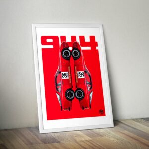 Porsche 944 Turbo Cup Print - Various Sizes. Porsche 944 wall art, Classic car poster, Porsche 944 artwork, Classic Porsche gift from the Sports Car Racing Fine Art Originals store collection.