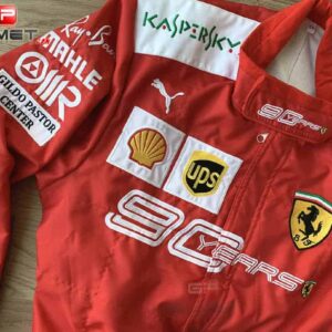 Charles Leclerc 2019 Scuderia Ferrari 90 Years replica Racing Suit Ferrari F1 from the Sports Car Racing Race Suits store collection.