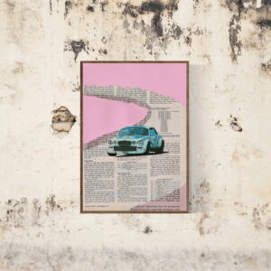 Leyland Cars Jaguar XJ12 | Print from an original collage Coffee Table Car Magazines by Mr What & Mrs Why