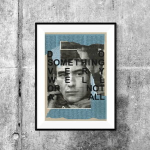 Ayrton Senna: 'Do something very well or not at all' | Print from an original collage from the GPBox store.