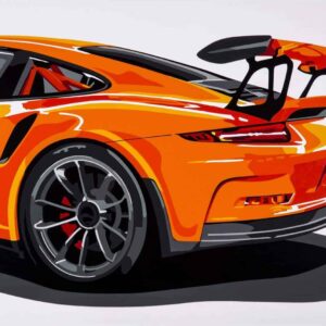 Porsche GT3RS print from the Automotive store collection.