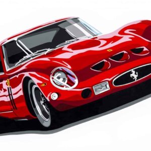 Ferrari 250 GTO print by Speed Icons by JoelClarkArtist