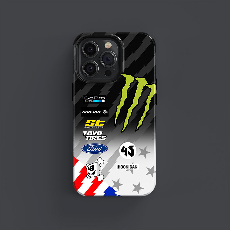 Ken Block Ford Mustang Hoonicorn V2 Climbkhana Livery iPhone cases & covers | DIZZY from the More Series store collection.