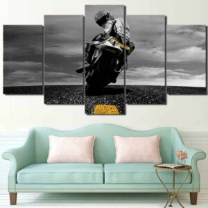 The Doctor Moto GP Modular Wall Art Canvas from the Sports Car Racing Canvas store collection.