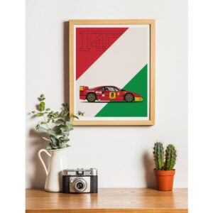 Ferrari F40 Art print/poster by Petrol Odour