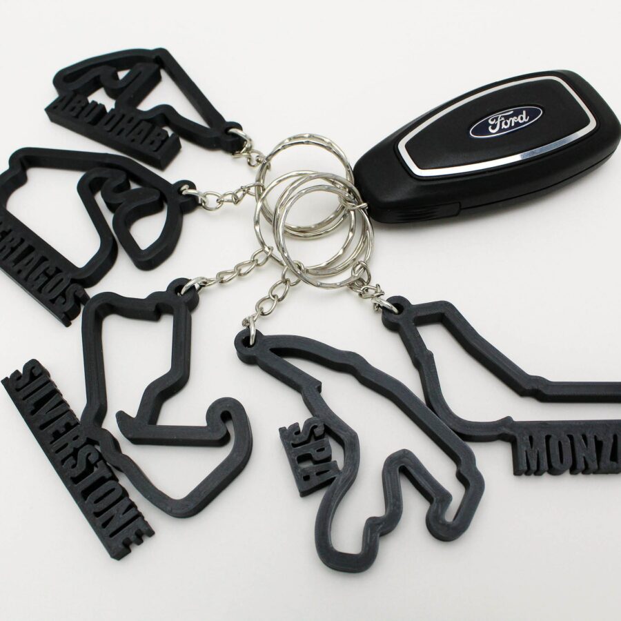 2023 F1 Track Key Chains from the Sports Car Racing Gifts store collection.