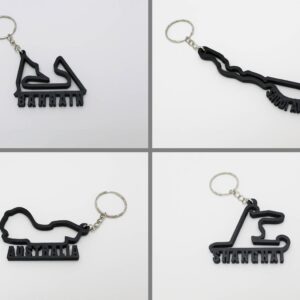 2023 F1 Track Key Chains from the Sports Car Racing Collectibles store collection.