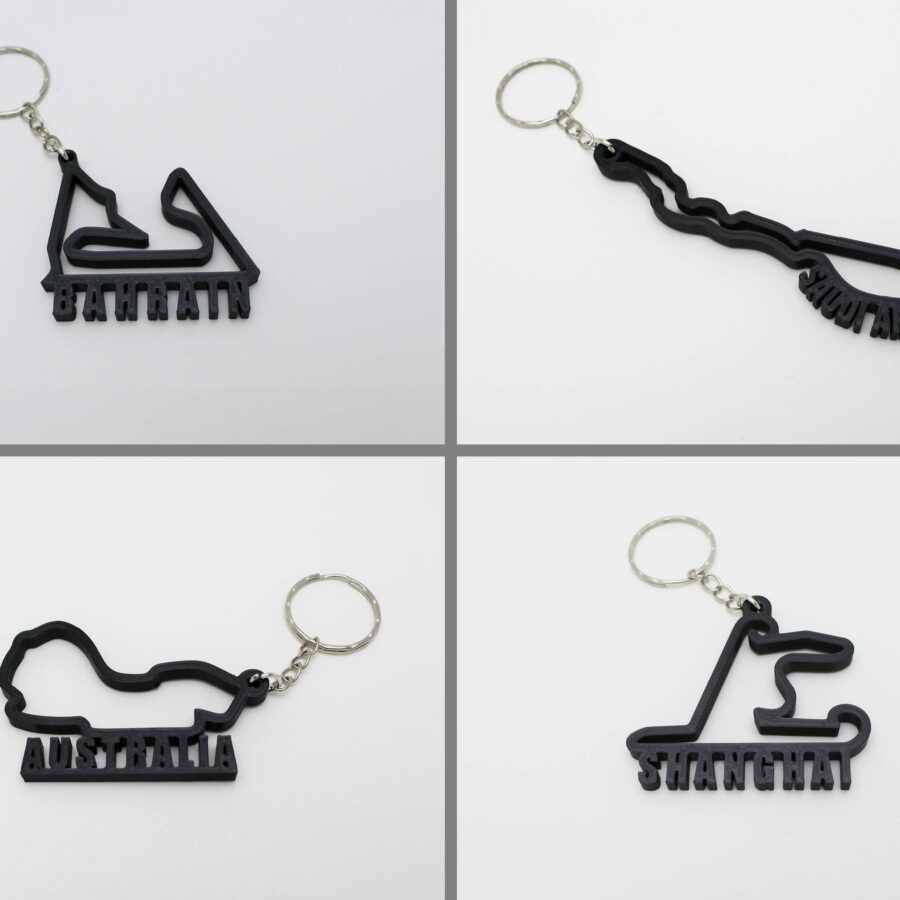 2023 F1 Track Key Chains from the Sports Car Racing Gifts store collection.