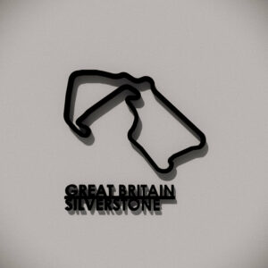 Silverstone - F1 2023 Grand Prix Racing Track 3D Wall Art With Tag from the Race Track Wall Art store collection.