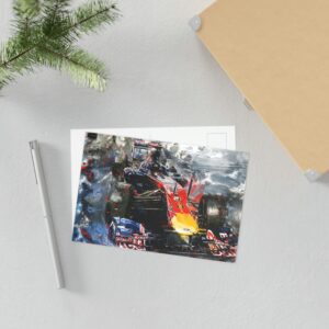 F1 Fan Art #2 - Postcards Sports Car Racing Birthday Cards by F1FanArt