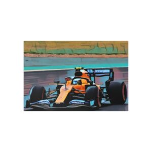 Lando Norris F1 Fan Car Art - Postcards Sports Car Racing Birthday Cards by F1FanArt