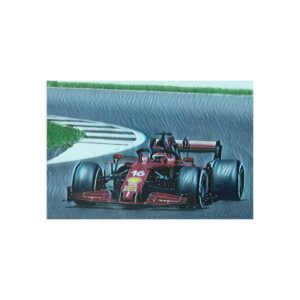 Charles Leclerc F1 Fan Art - Postcards Sports Car Racing Birthday Cards by F1FanArt