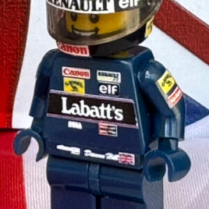 Damon Hill Williams F1 formula 1 F1 grand prix pilota figura driver Super suit and super helmet in minifigure from the Sports Car Racing Race Gloves store collection.