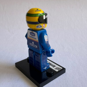 Ayrton Senna Williams F1 driver formula 1 F1 grand prix pilota figura Super suit and super helmet in minifigure from the Sports Car Racing Race Suits store collection.