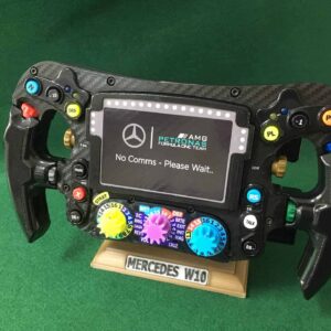 Lewis Hamilton FULL SIZE replica W10 steering wheel_F1_Mercedes. Not Amalgam. from the Formula 1 Memorabilia store collection.